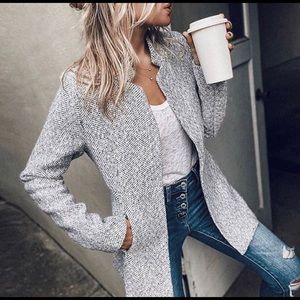 Longline blazer/trench coat